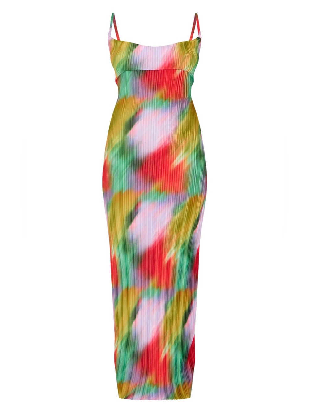 PrettyLittleThing Multicolor Pleated Maxi Dress